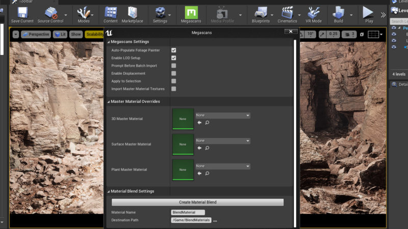 megascans plugin ue4 4.25